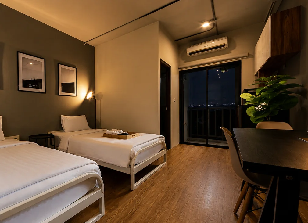 Twin room at Bhava Residence Hat Yai