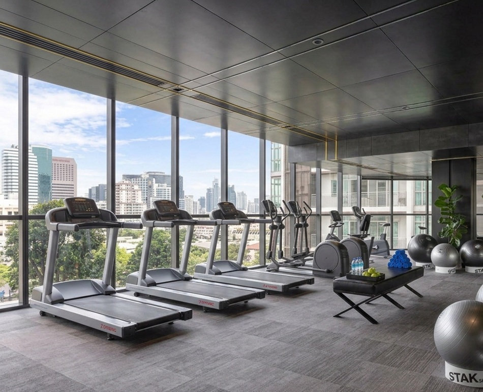 Fitness center at Ascott Embassy Sathorn Bangkok