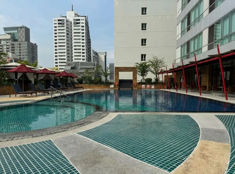 Outdoor swimming pool at Ascott Sathorn Bangkok