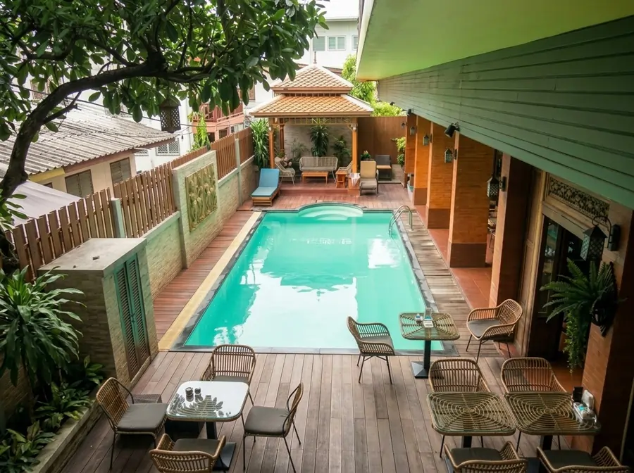 Swimming pool at Lamphu Tree House Boutique Hotel Bangkok