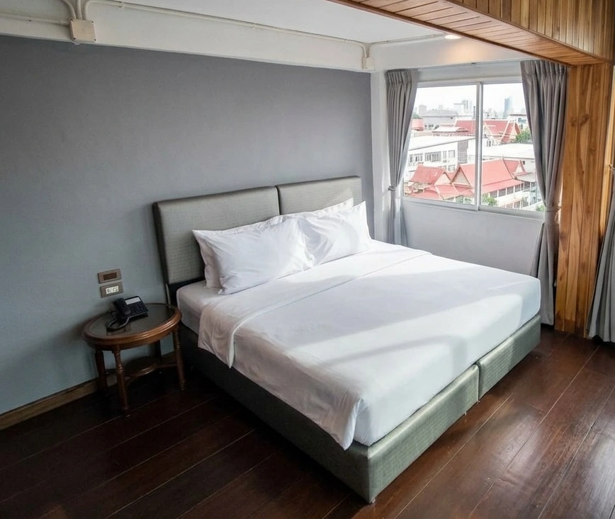Guest room at Lamphu Tree House Boutique Hotel Bangkok