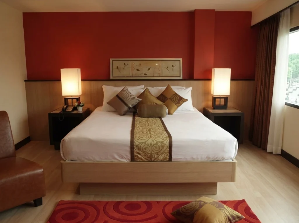 Double guestroom at Rose Hotel Bangkok
