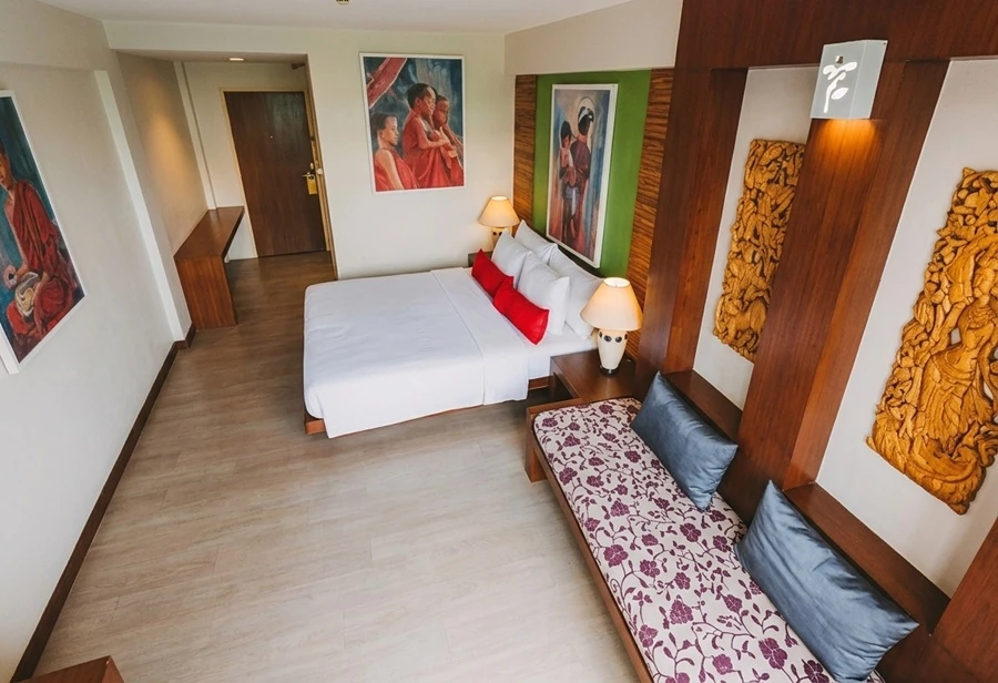 Guest room at Villa Cha-Cha Banglumphu Bangkok